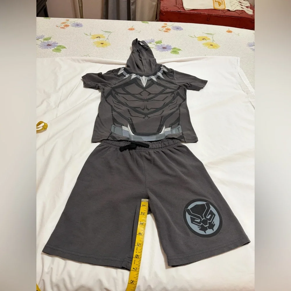 Kids Superhero Costume Set - Black Panther Design (31) - Picture 3 of 15
